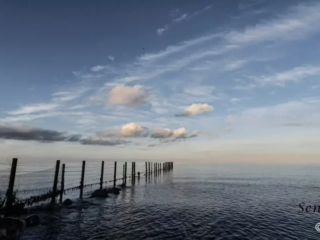 Sperrzaun bei Todendorf. Dahinter übt die Marine