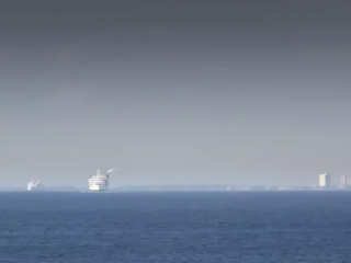 Weiter Blick von Puttgarden nach Rodbyhavn