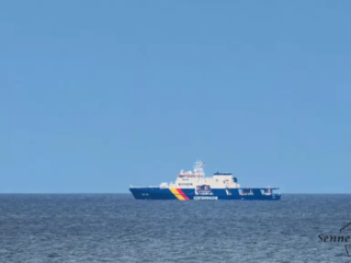 Die BP84 der Küstenwache vor Fehmarn